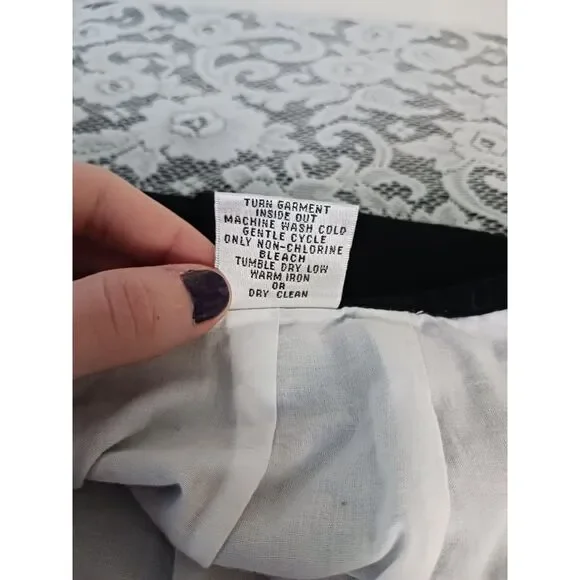 Cotton Black & White Floral Midi Skirt - Picture 7 of 12